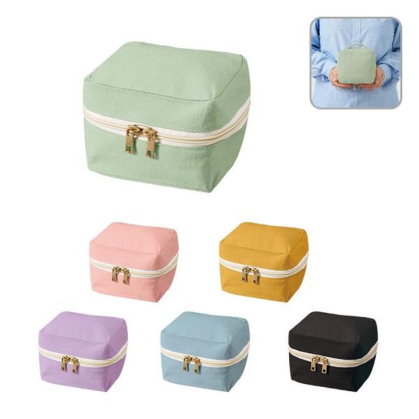 コスメポーチ ぬいポーチ ファスナーポーチ コットン トラベルグッズ 格安 景品 ノベルティ 販促品...