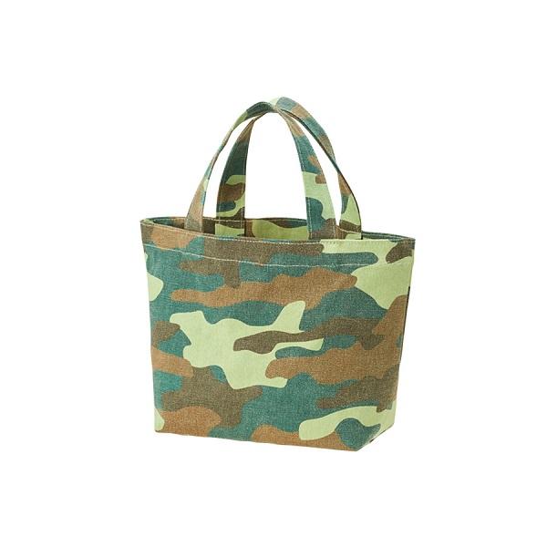 ミニバッグ 迷彩柄 コットン 13オンス エコバッグ 格安 景品 販促品 ノベルティ 小ロット ライ...