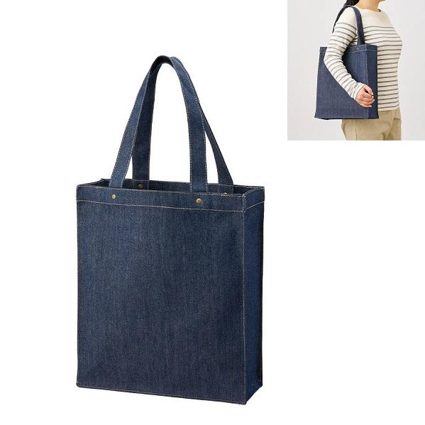 デニムバッグ 肩掛け 13オンス エコバッグ 格安 景品 販促品 ノベルティ 小ロット デニムボック...