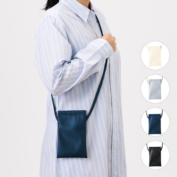 スマホポーチ スマホホルダー サコッシュ バネ口 レザー調 格安 ノベルティ 景品 販促品 バネ口レ...