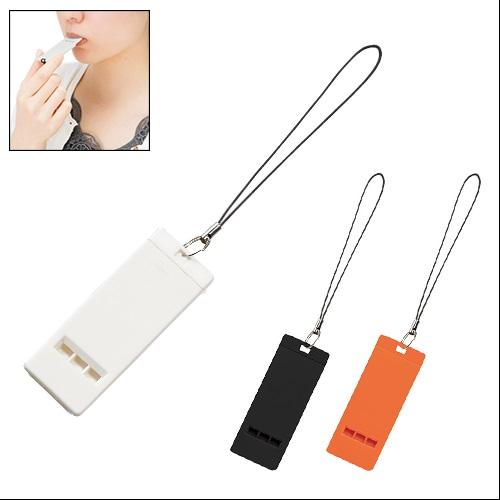 ホイッスル ストラップ付 防災 防犯グッズ 格安 ノベルティ 景品 販促品 薄型ホイッスル