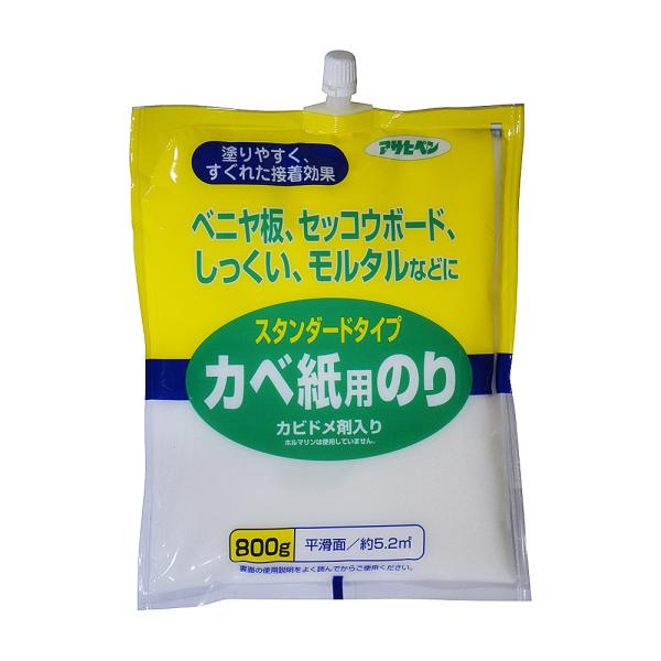 カベ紙用のり スタンダードタイプカベ紙用のり 800g カベ紙 (壁紙) 用接着剤 アサヒペン