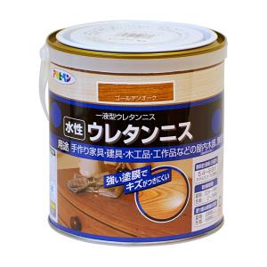 ぽにょ 基本サイズ ウォルナット ニス9/1着 アサヒペン ニス 水性ウレタンニス 0.7L ウォルナット 水性塗料 塗装