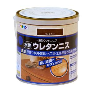 ニス 水性ウレタンニス 0.7L ウォルナット 水性塗料 塗装 ペンキ アサヒペン 爆買