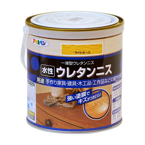 ニス 水性ウレタンニス 0.7L ライトオーク 水性塗料 塗装 ペンキ アサヒペン