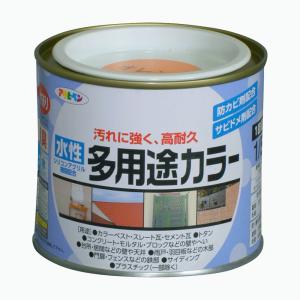塗料 ペンキ 水性多用途カラー 1/5L 黒 水性塗料 塗装 アサヒペン 爆買