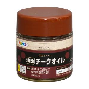 チークオイル 100ml 透明 (クリヤ) 塗料 塗装 ペンキ アサヒペン 爆買