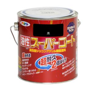 塗料 ペンキ 油性スーパーコート 0.7L 黒 油性塗料 ペンキ 塗装 アサヒペン 爆買
