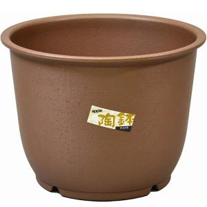 陶鉢 輪型10号 きん茶 アップルウェアー 植木鉢 プランター サボテン コーデックス アガベ