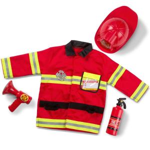 消防士 コスチューム メリッサ＆ダグ 3歳 4歳 5歳 6歳 小物付き ハロウィン 仮装 子供 衣装 コスプレ Melissa&Dougの商品画像
