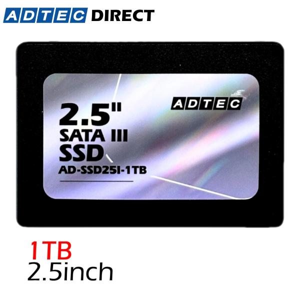 アドテック SSD 1TB 3D TLC 2.5インチ SATA 3年保証 AD-SSD25I-1T...