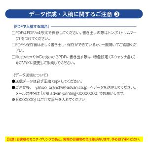 名刺 印刷 両面 データ入稿 表面カラー+裏面...の詳細画像3