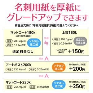 名刺 印刷 両面 データ入稿 表面カラー+裏面...の詳細画像4