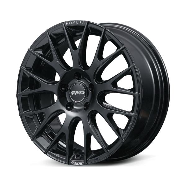 ＜要納期確認＞レイズ ＨＯＭＵＲＡ ２Ｘ９Ｒ ７．５J-１８ ５H １１４．３ ＋３８ ＢＮＪカラー...