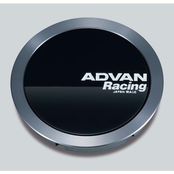 ＡＤＶＡＮＲａｃｉｎｇセンターキャップ　グロスブラック　ＰＣＤ１１４．３/１２０/１１２ ７３Φ
