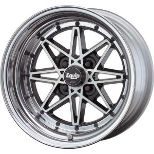 ワーク エクイップ ＥＱＵＩＰ ０３ ３ピースホイール ７．５Ｊ-１４ ４Ｈ １００/１１４．３ ブラックカットクリア｜advan-shop