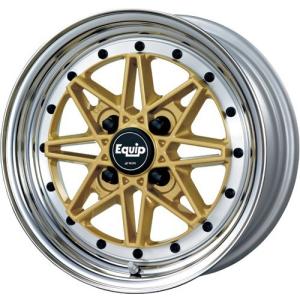 ワーク エクイップ ＥＱＵＩＰ ０３ ３ピースホイール ８Ｊ-１４ ４Ｈ １００/１１４．３ ゴールド｜advan-shop