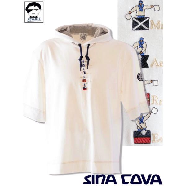 シナコバ 2025新作春夏 五分袖パーカー アウトレット シナコバゴルフ メンズ ゴルフウエア ちょ...