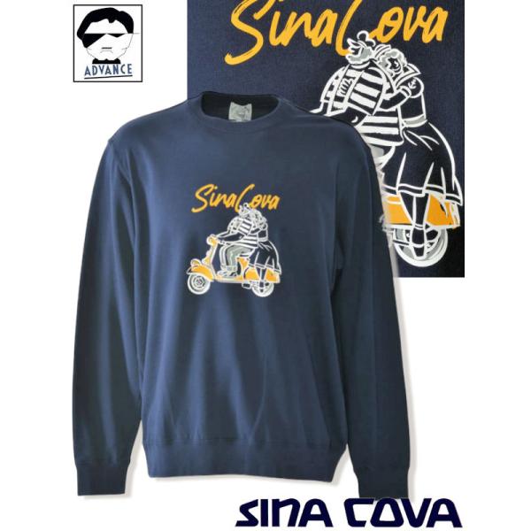 シナコバ 2026新作春夏 長袖トレーナー アウトレット メンズ ゴルフウエア ちょいワル sina...