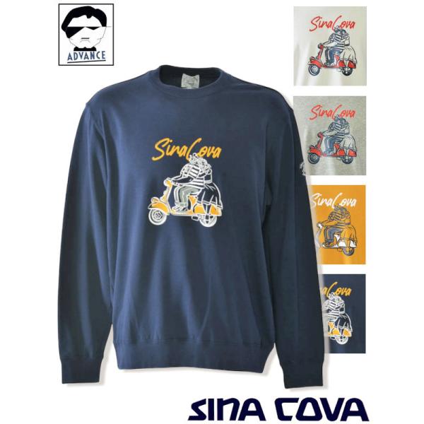 シナコバ 2026新作春夏 長袖トレーナー アウトレット メンズ ゴルフウエア ちょいワル sina...
