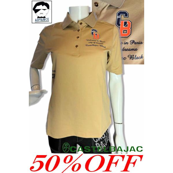 50％OFFセール カステルバジャック 半袖ポロシャツ ゴルフウェア レディース 服 castelb...