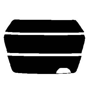 スモーク　２６％ 2層構造フィルム　リヤガラスのみ　RX-7　FC3S　カット済みカーフィルム