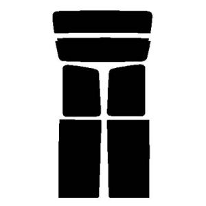 ゼロブラック　リヤセット　ブラボー U41V・U42V　カット済みカーフィルム