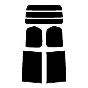 ダークスモーク　１３％　2層構造フィルム　セレナ　C26　カット済みカーフィルム　リヤーセット　