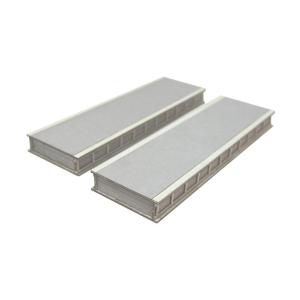 0035　Ｚゲージ島式ホーム直線110ミリ（2本入）