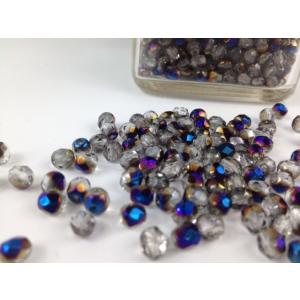 ファイヤーポリッシュ チェコビーズ 5mm クリスタルミックスB 粒売 30個
