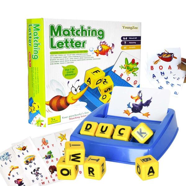 知育玩具 マッチングレター 幼児英語学習 絵で覚える英単語 ラーニング 学習玩具 能力開発 積み木や...