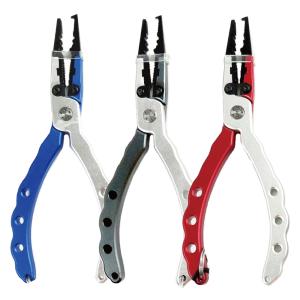 ロングノーズ フィッシュプライヤー 針外し ラインカッター ワイヤーカッター 鉛つぶし 専用ケース付  錆びにくい アルミ ステンレス製