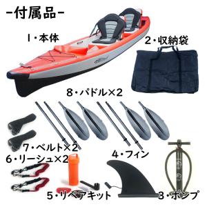 ドロップステッチ製 インフレータブル カヤック...の詳細画像2