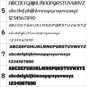 オリジナルステッカー アルファベット 数字 オ...の詳細画像3