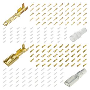 110型 平型端子 絶縁スリーブ 各50個セット 合計200個セット