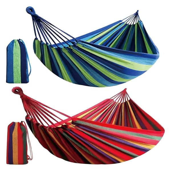 ハンモック 吊り下げ 1人用 ネットケース付 シングルサイズ 120kg 耐荷重 アウトドア インテ...