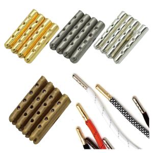 アグレット 直径4mm 長さ22mm 8本セット 紐ストッパー パーカー紐 靴紐 靴ひも 先端金具 シューパーツ チップ スニーカー装飾 ほつれ 補修