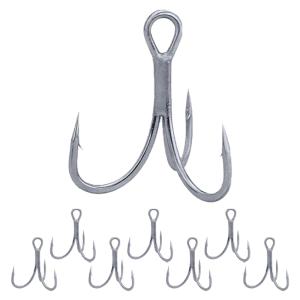 #4 ソルト用 トレブルフック 64UA-SP 8本入 太軸 4X 強靭で錆びにくい ウルトラアンチラストコート リアフック メタルジグ ジギンガーZ AncientHunter