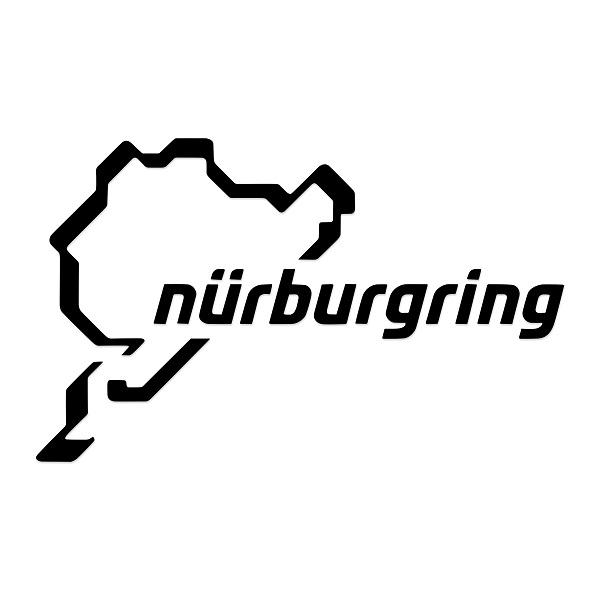 ニュルブルクリンク ステッカー 12cm ブラック NRA9920A