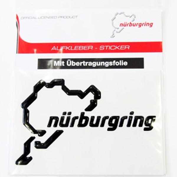 ニュルブルクリンクステッカー 立体タイプ ブラック NRA9933A