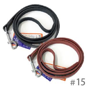ONS 油入引皮ドイツナメシ #18 黒 (大型犬) [犬用リード] 油入ドイツ
