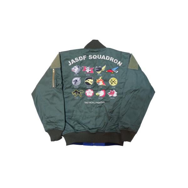 航空自衛隊 フライトジャンパー リバーシブル ベルクロ付き IRJ001-N 12飛行隊刺繍入り ブ...