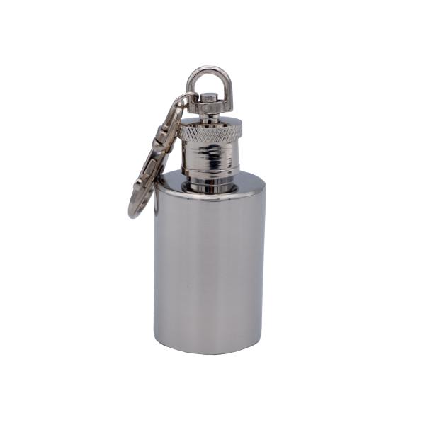 ウィスキーボトル スキットル ミニ フラスコ キーホルダー ステンレス製 MN-04K 1.0oz ...