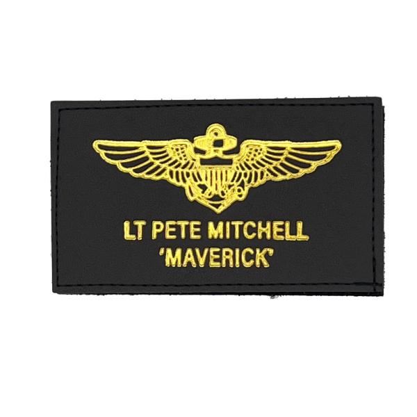 トップガン マーヴェリック レザー ロゴ ワッペン パッチ LT PETE MITCHELL ‘MA...