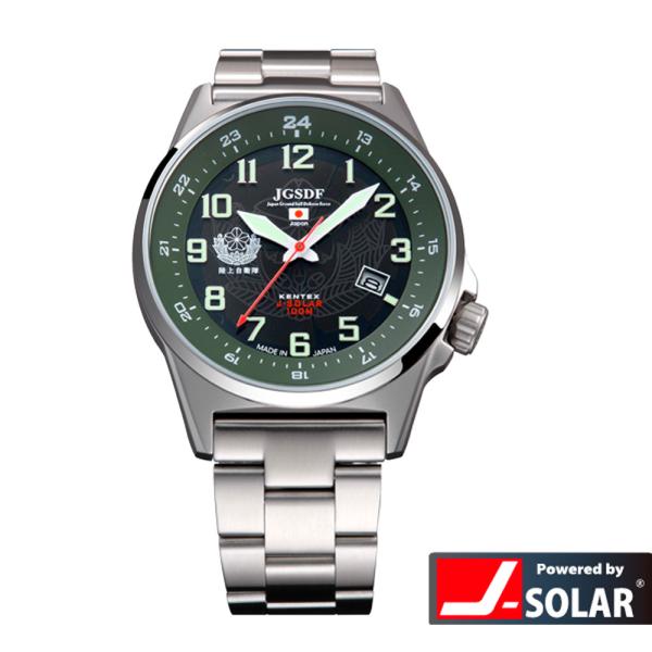 JSDF 腕時計 ソーラースタンダード 陸上自衛隊 クオーツ S715M-04 メタルバンド J-S...