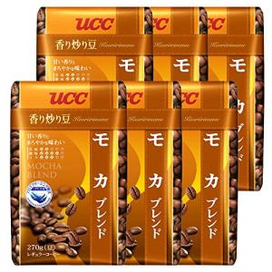 UCC上島珈琲 コーヒー豆 香り炒り豆 モカブレンド 270g x6個 約160杯分