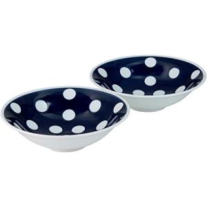 小鉢 おしゃれ ： 波佐見焼 ポルガドット ペア小鉢 Japanese Pair Bowl Porcelain/Size (cm) Φ15.2x4.6の商品画像