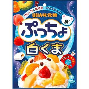 味覚糖 ぷっちょ袋  白くま グミキャンディ 83g×6袋