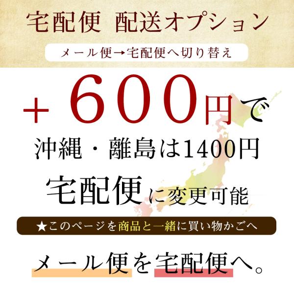 【宅配便(ゆうパック)変更オプション】メール便→宅配便へ切り替え 追跡有 時間指定可 Y