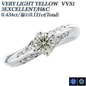 ダイヤモンド リング 0.187ct G VS2 3EX H&C 脇石0.04ct(Total